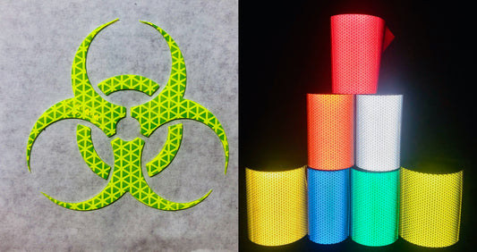 Reflective Prismatic "Biohazard" Sticker Oralite V98 - Reflective Pro