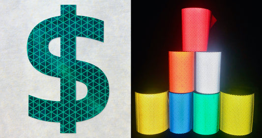 Reflective Prismatic "Dollar Sign" Sticker Oralite V98 - Reflective Pro