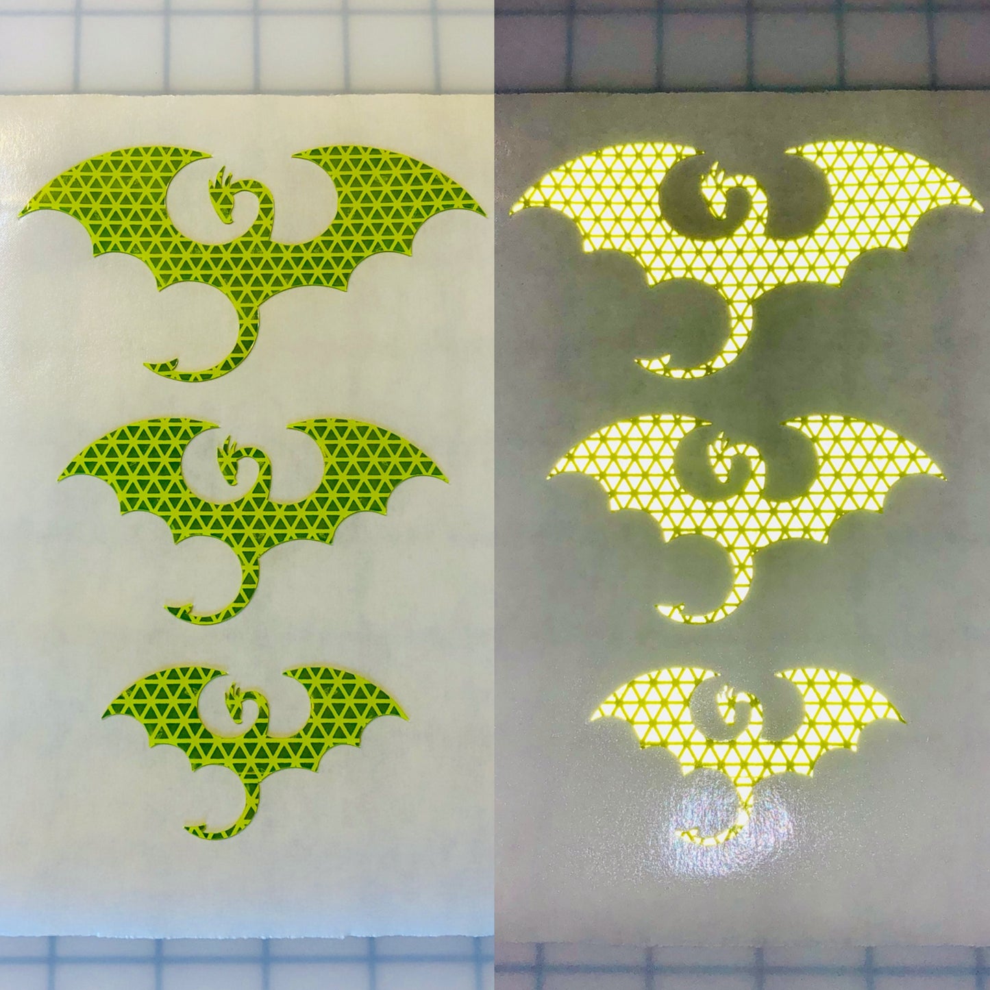 Reflective Prismatic "Dragon" Sticker Oralite V98