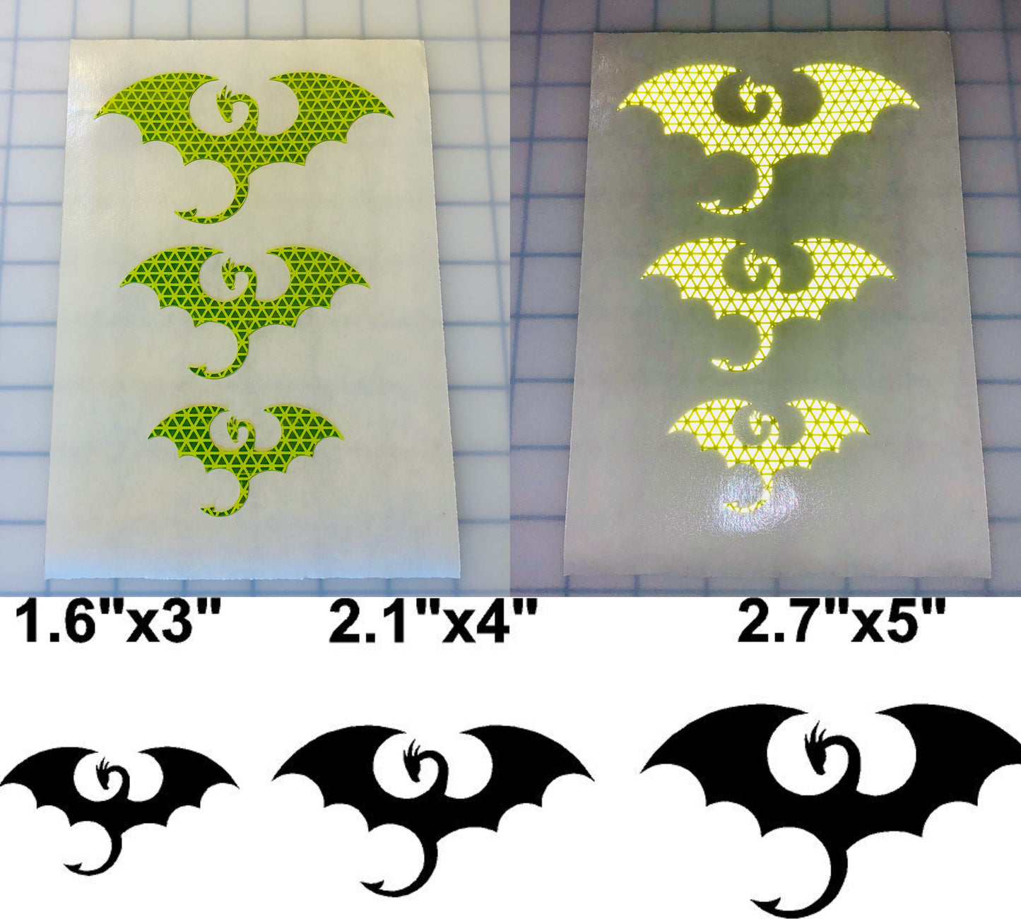 Reflective Prismatic "Dragon" Sticker Oralite V98