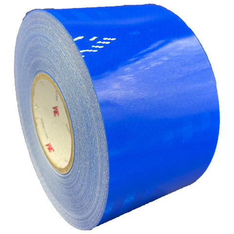 4" Inch Blue Reflective Tape 3M 3430 EGP Prismatic (Type 1)