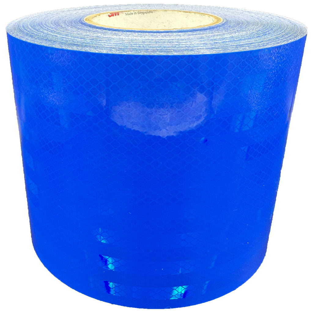 3M Blue Reflective Safety Tape – 150FT Roll, 1cm Wide, Self-Adhesive, Ultra Glossy