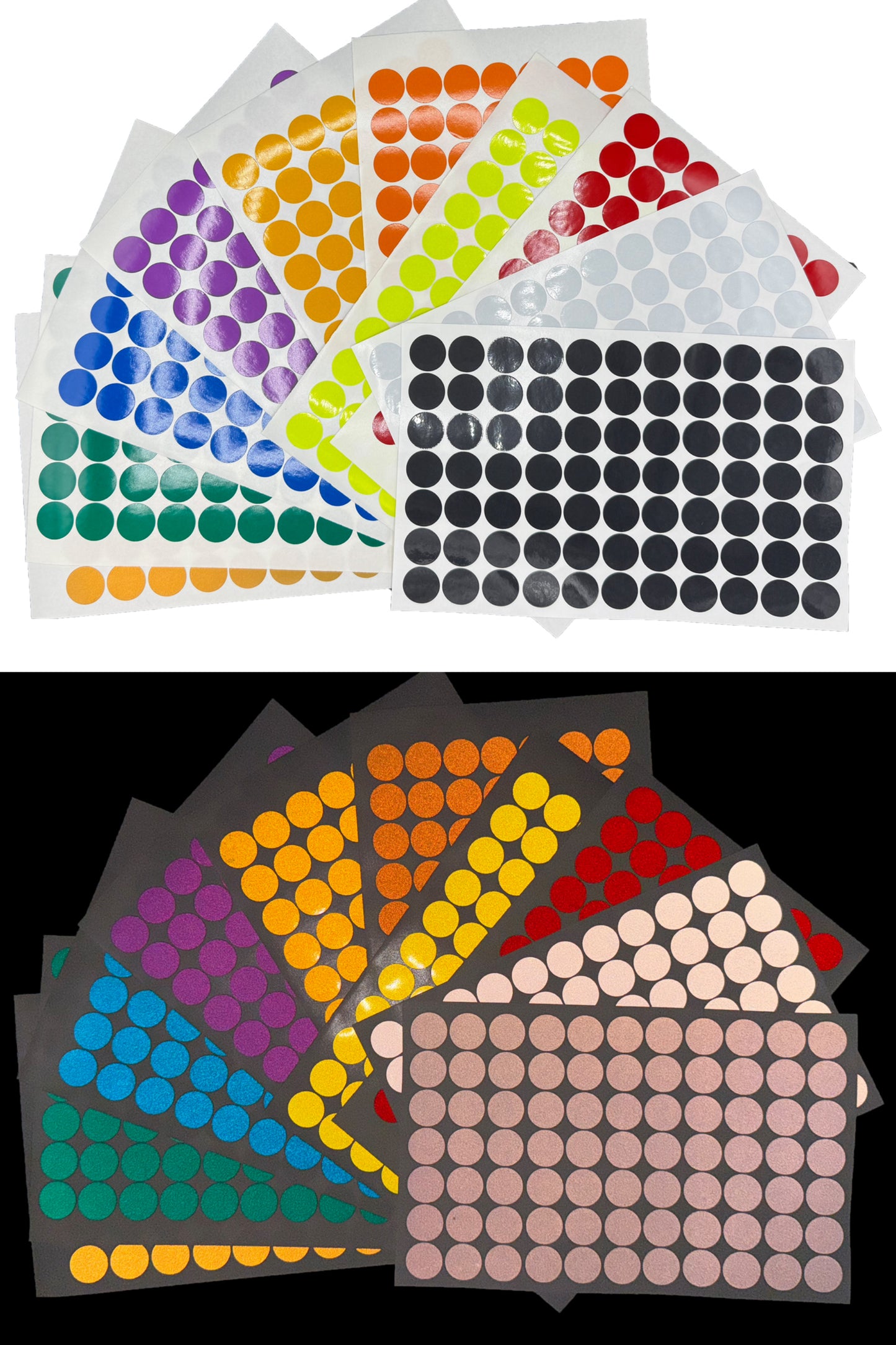 77 Reflective 3/4" ELG Dots Circles - Reflective Pro