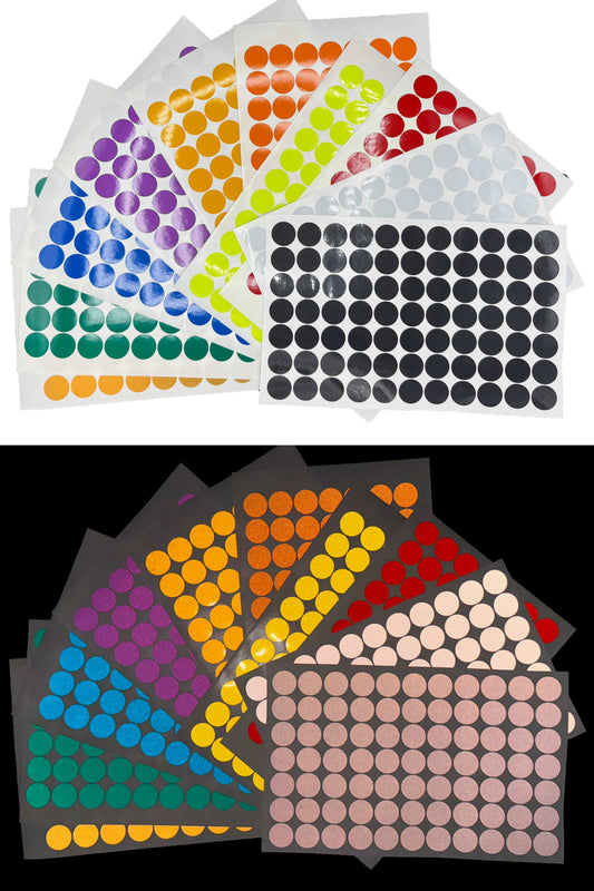 77 Reflective 3/4" ELG Dots Circles - Reflective Pro