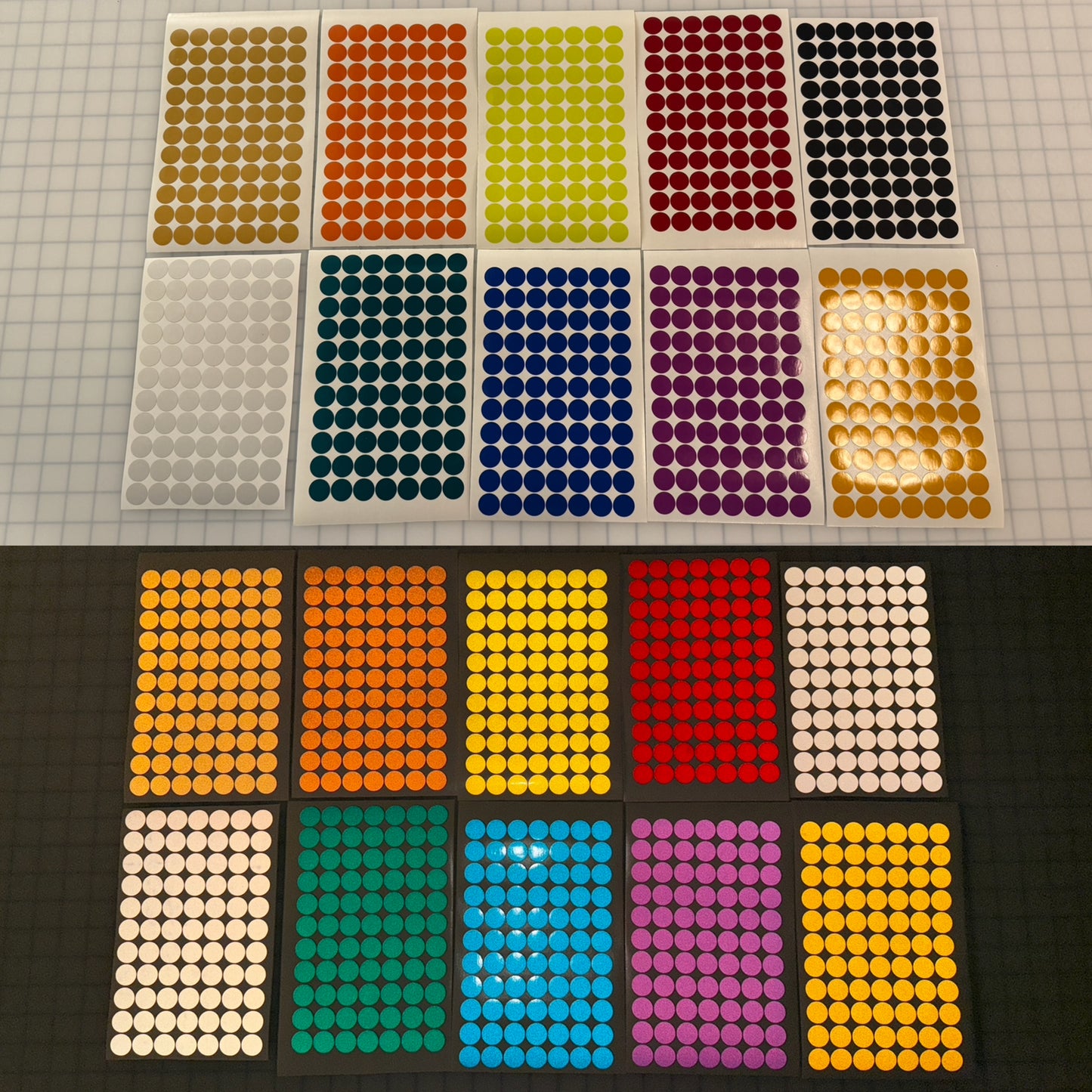 77 Reflective 3/4" ELG Dots Circles - Reflective Pro