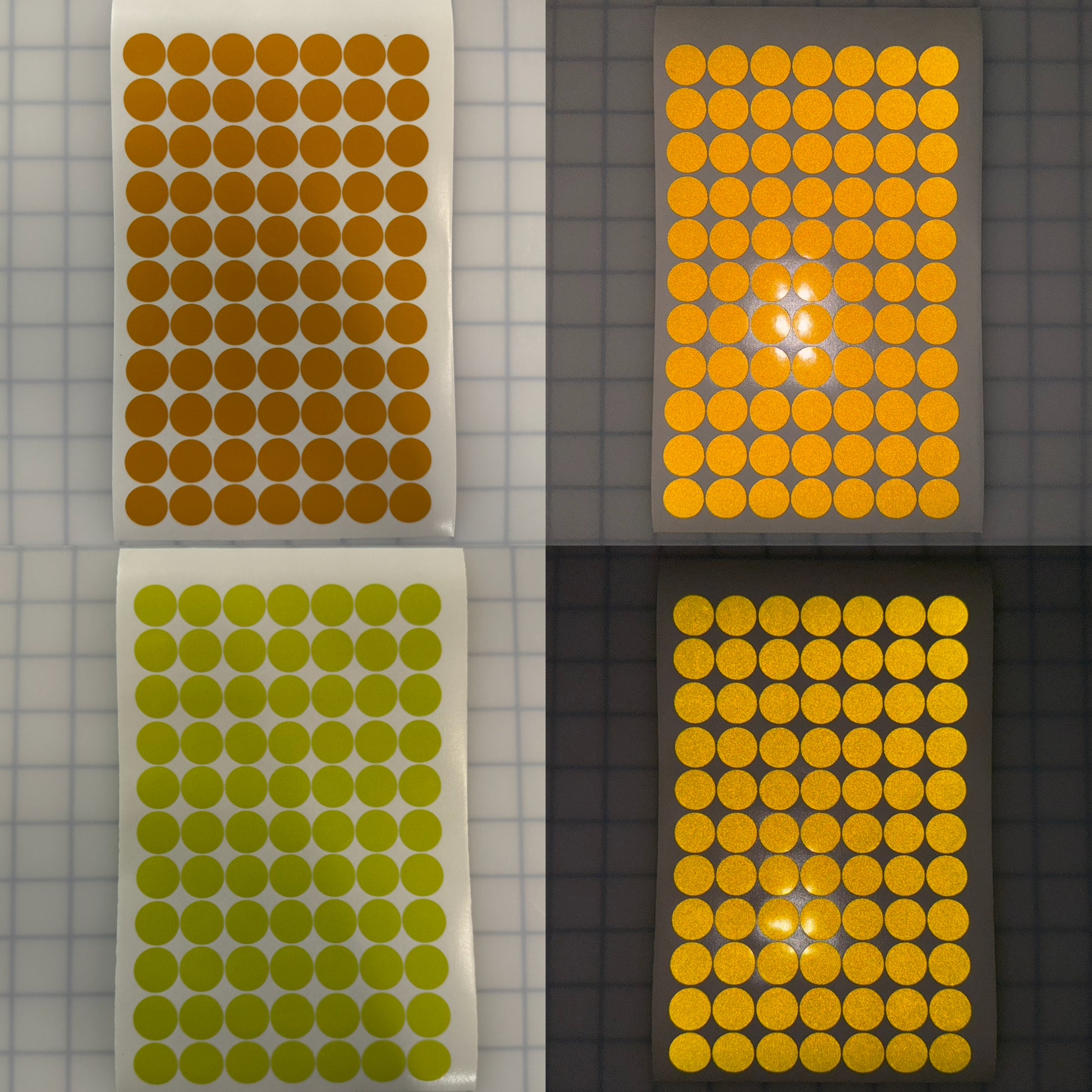 77 Reflective 3/4" ELG Dots Circles - Reflective Pro