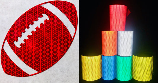 Reflective Prismatic "Football" Sticker Oralite V98
