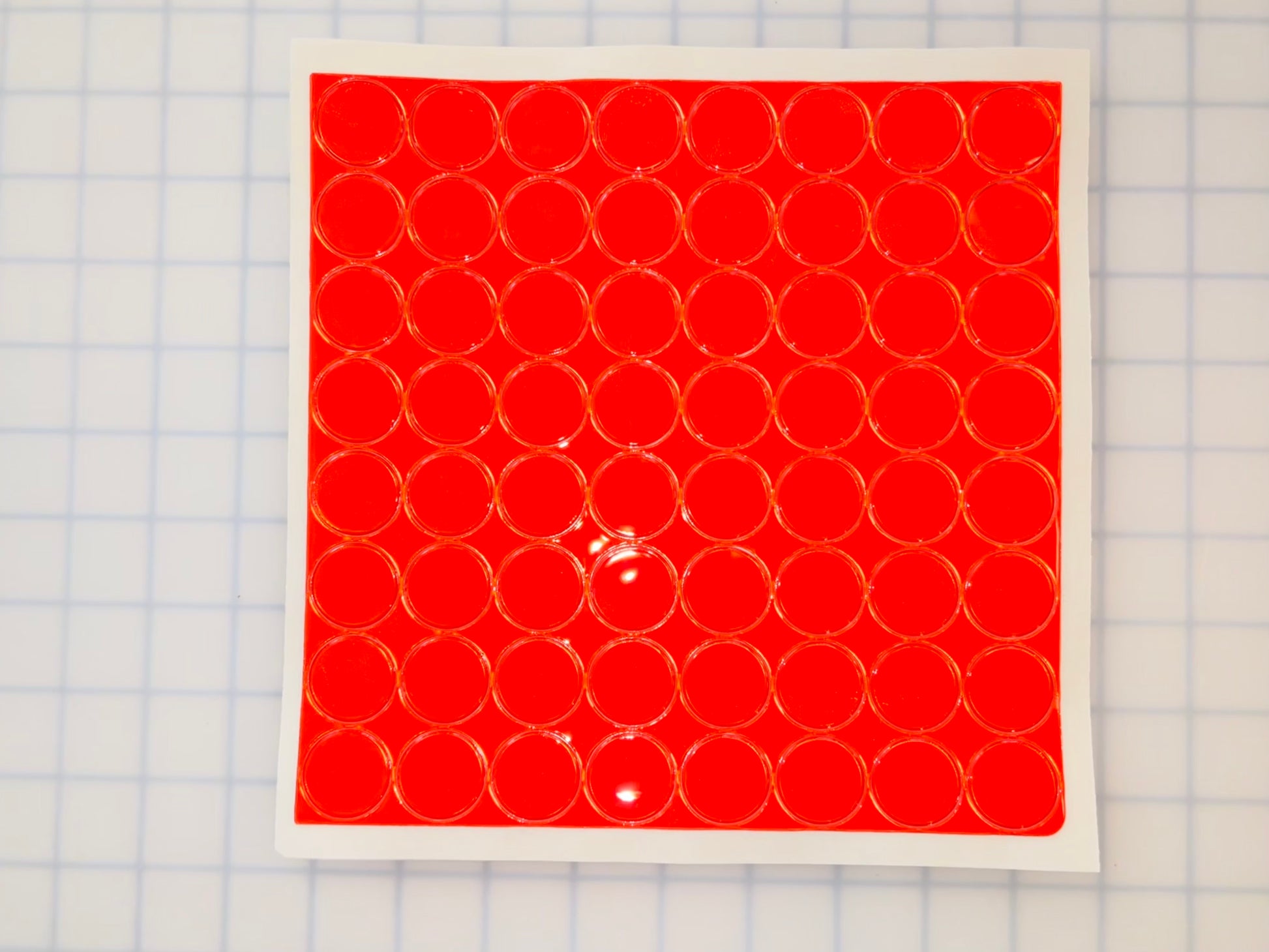 Oralite Reflective 1" Red Hot Dots (64 Circles Per Sheet) - Reflective Pro