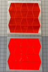 Oralite Reflective 2" Fluorescent Red Orange Trapezoids Hot Dots (20 Per Sheet) - Reflective Pro