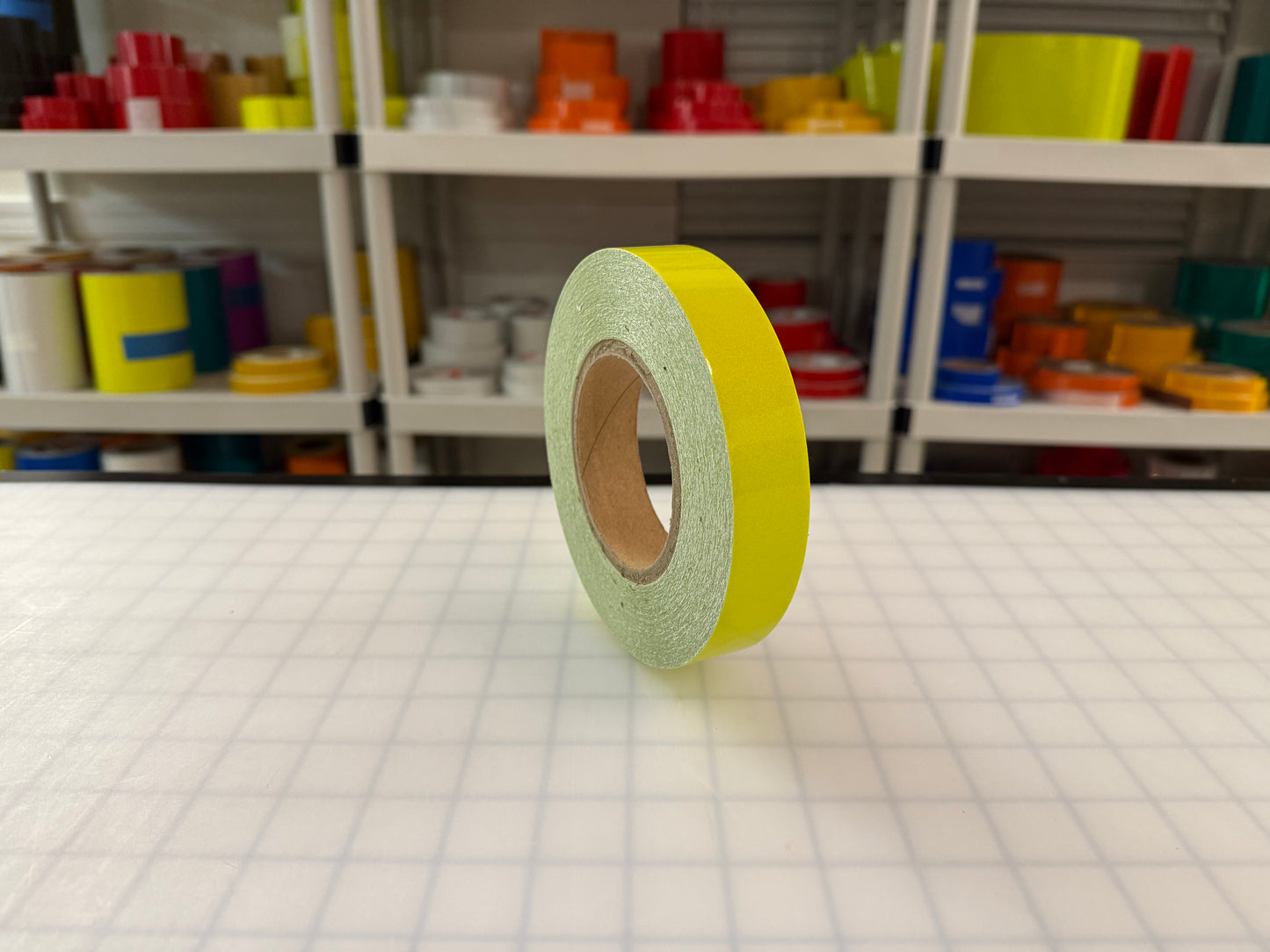 1" Inch Fluorescent Lime Reflective Tape Nikkalite 48000 (Type 1 ELG) - Reflective Pro