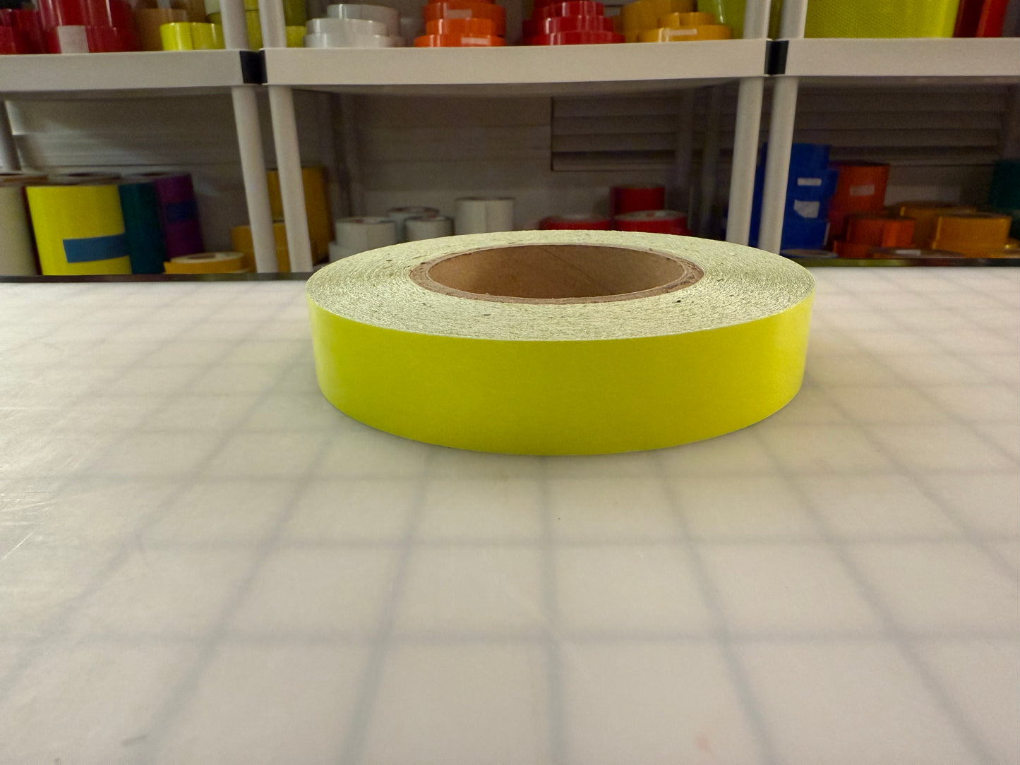 1" Inch Fluorescent Lime Reflective Tape Nikkalite 48000 (Type 1 ELG) - Reflective Pro