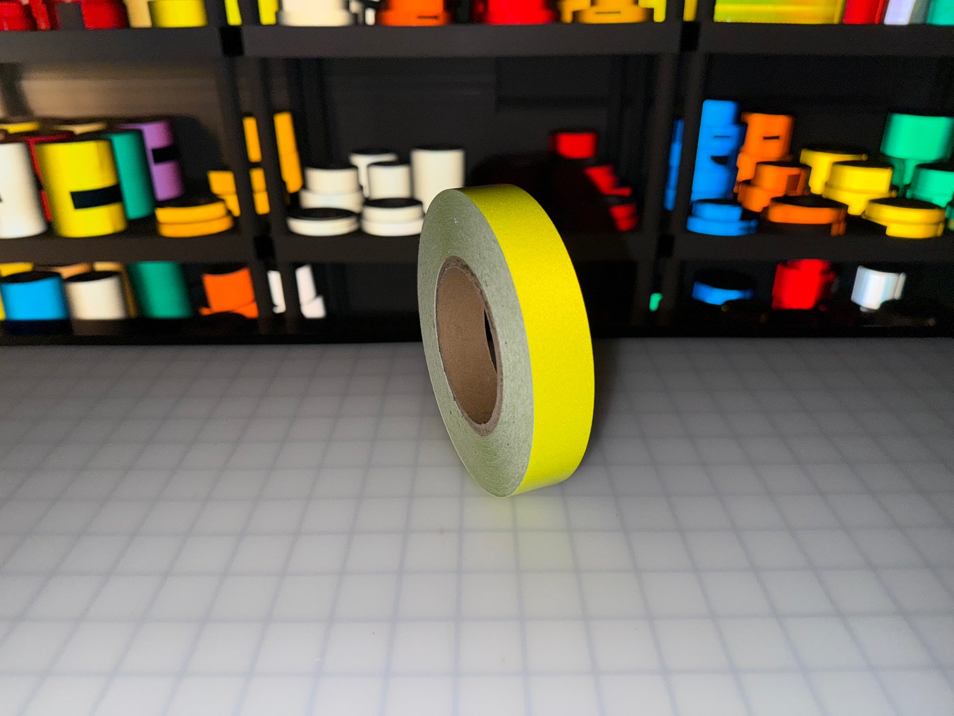 1" Inch Fluorescent Lime Reflective Tape Nikkalite 48000 (Type 1 ELG) - Reflective Pro