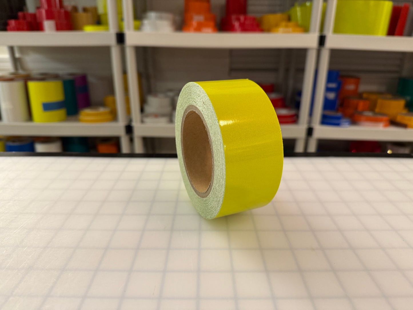 2" Inch Fluorescent Lime Reflective Tape Nikkalite 48000 (Type 1 ELG) - Reflective Pro