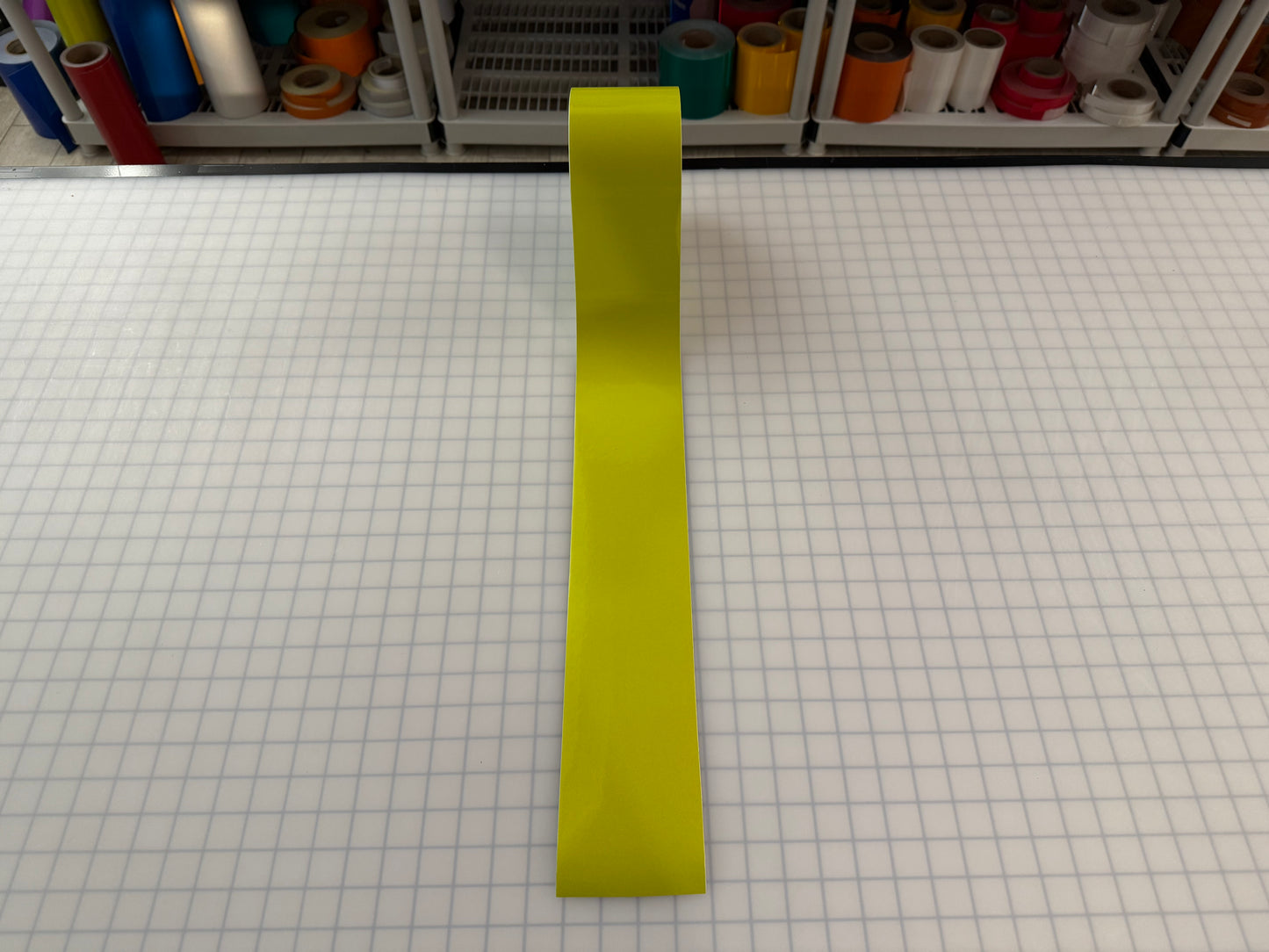 4" Inch Fluorescent Lime Reflective Tape Nikkalite 48000 (Type 1 ELG)