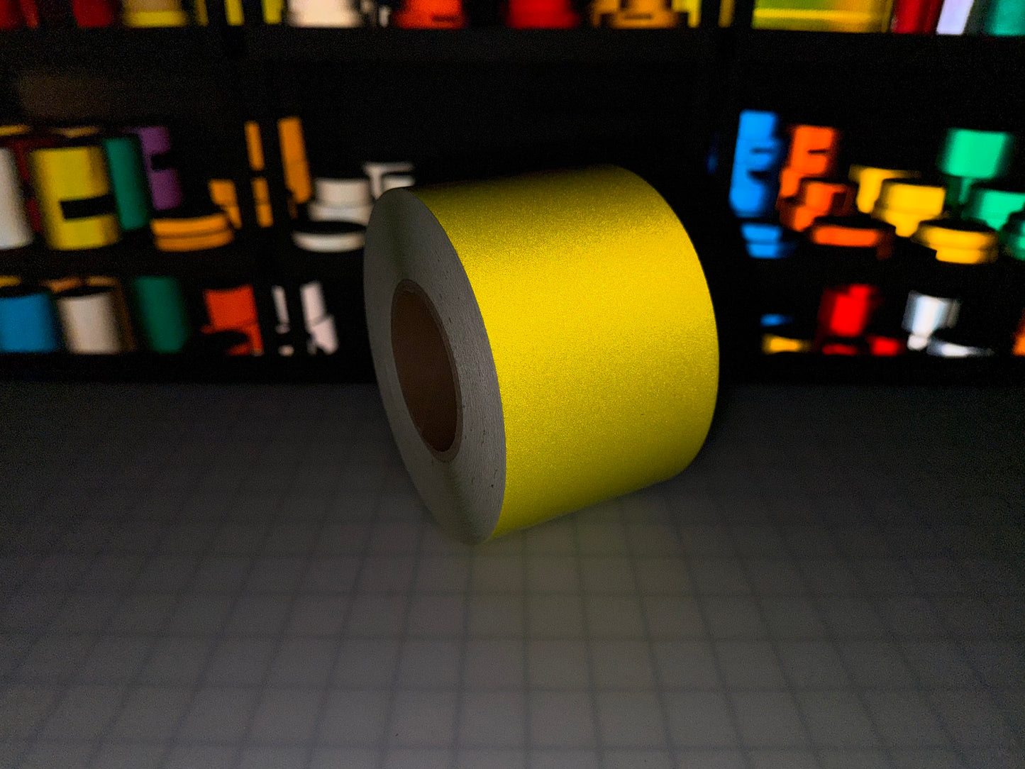 4" Inch Fluorescent Lime Reflective Tape Nikkalite 48000 (Type 1 ELG)