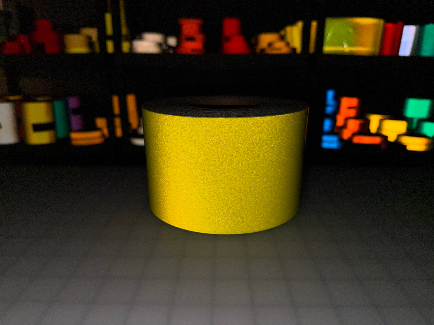 4" Inch Fluorescent Lime Reflective Tape Nikkalite 48000 (Type 1 ELG)