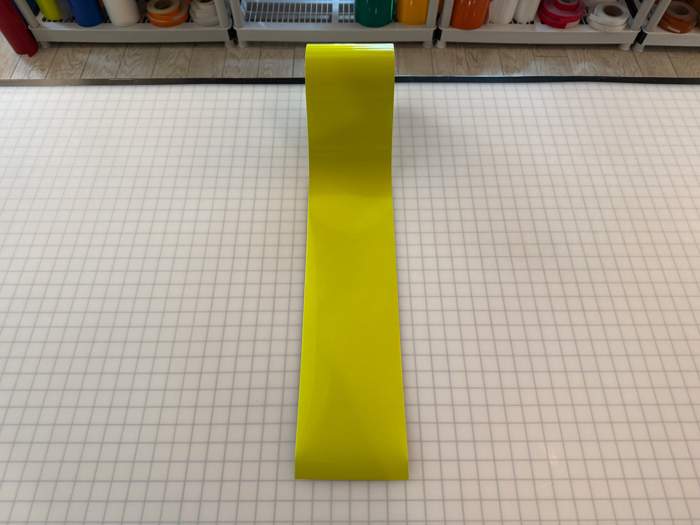 6" Inch Fluorescent Lime Reflective Tape Nikkalite 48000 (Type 1 ELG)