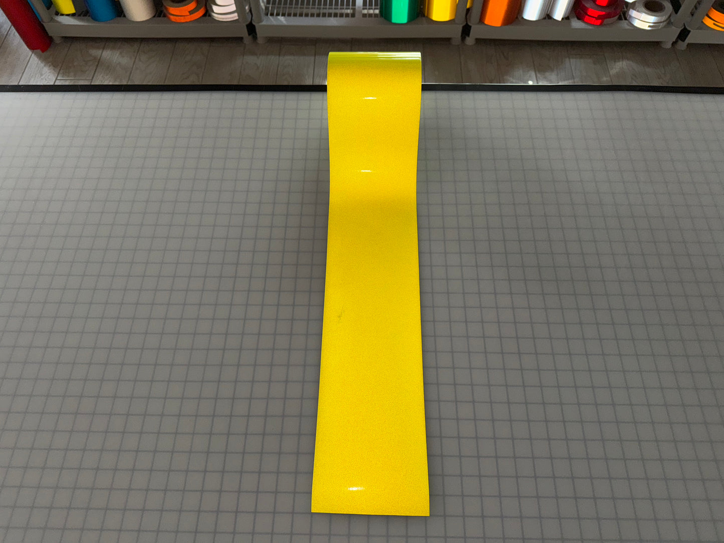 6" Inch Fluorescent Lime Reflective Tape Nikkalite 48000 (Type 1 ELG)