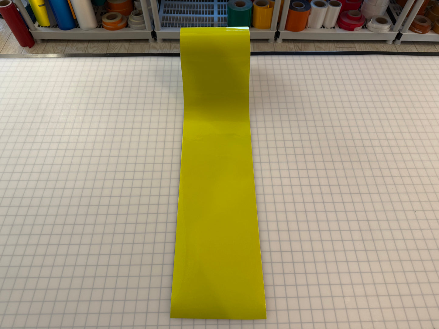 8" Inch Fluorescent Lime Reflective Tape Nikkalite 48000 (Type 1 ELG) - Reflective Pro