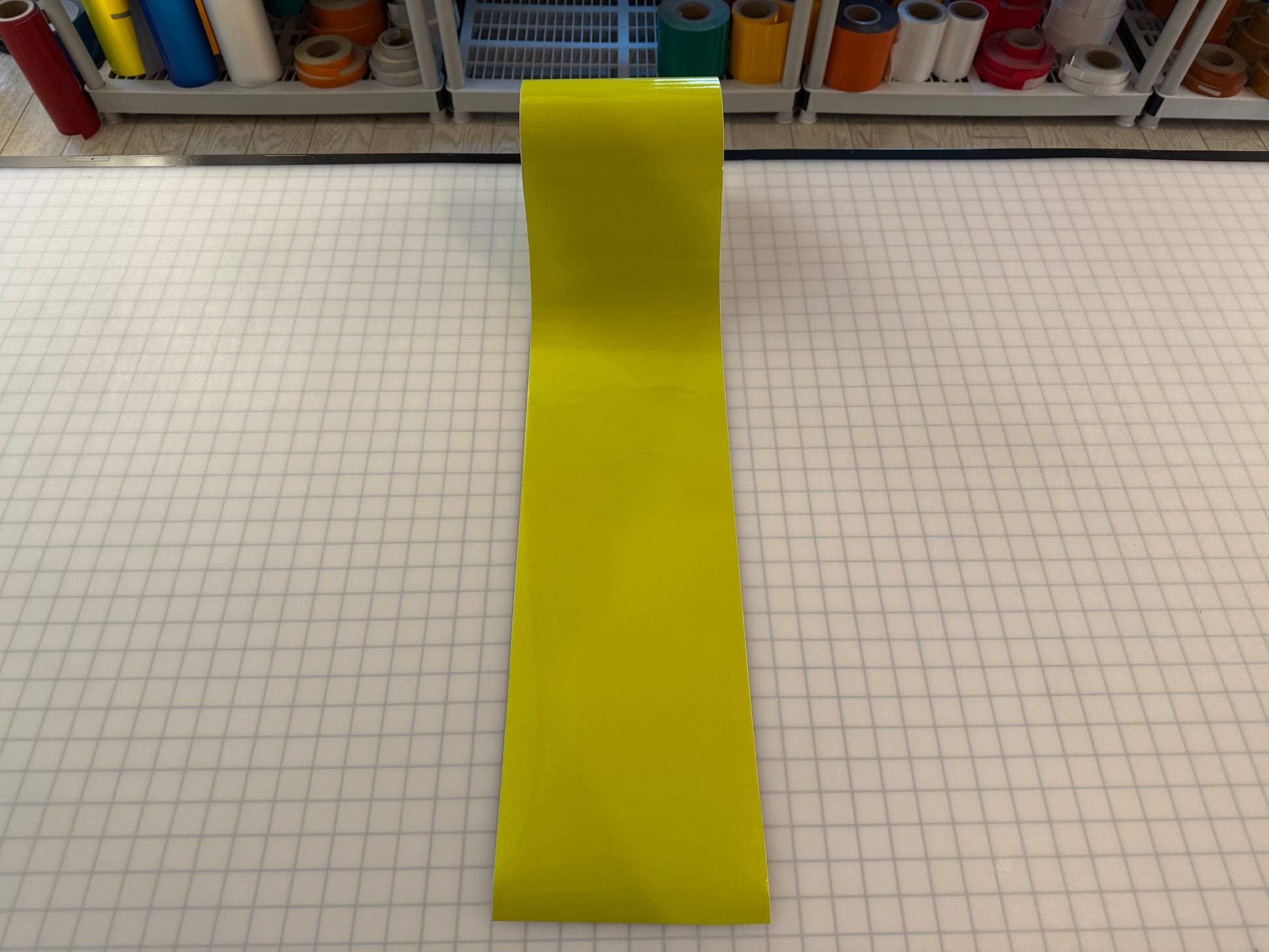8" Inch Fluorescent Lime Reflective Tape Nikkalite 48000 (Type 1 ELG) - Reflective Pro