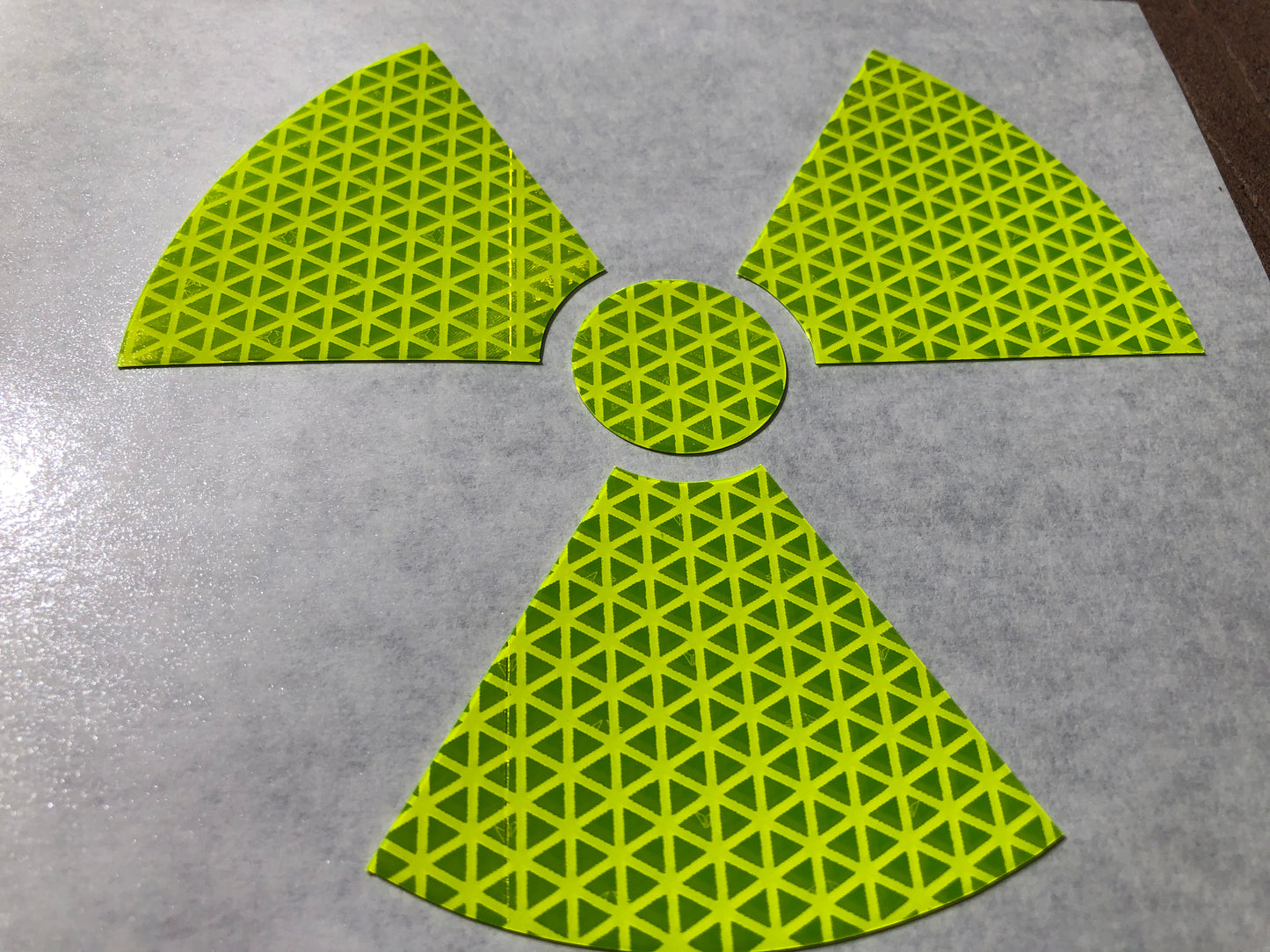 Reflective Prismatic "Radiation" Sticker Oralite V98