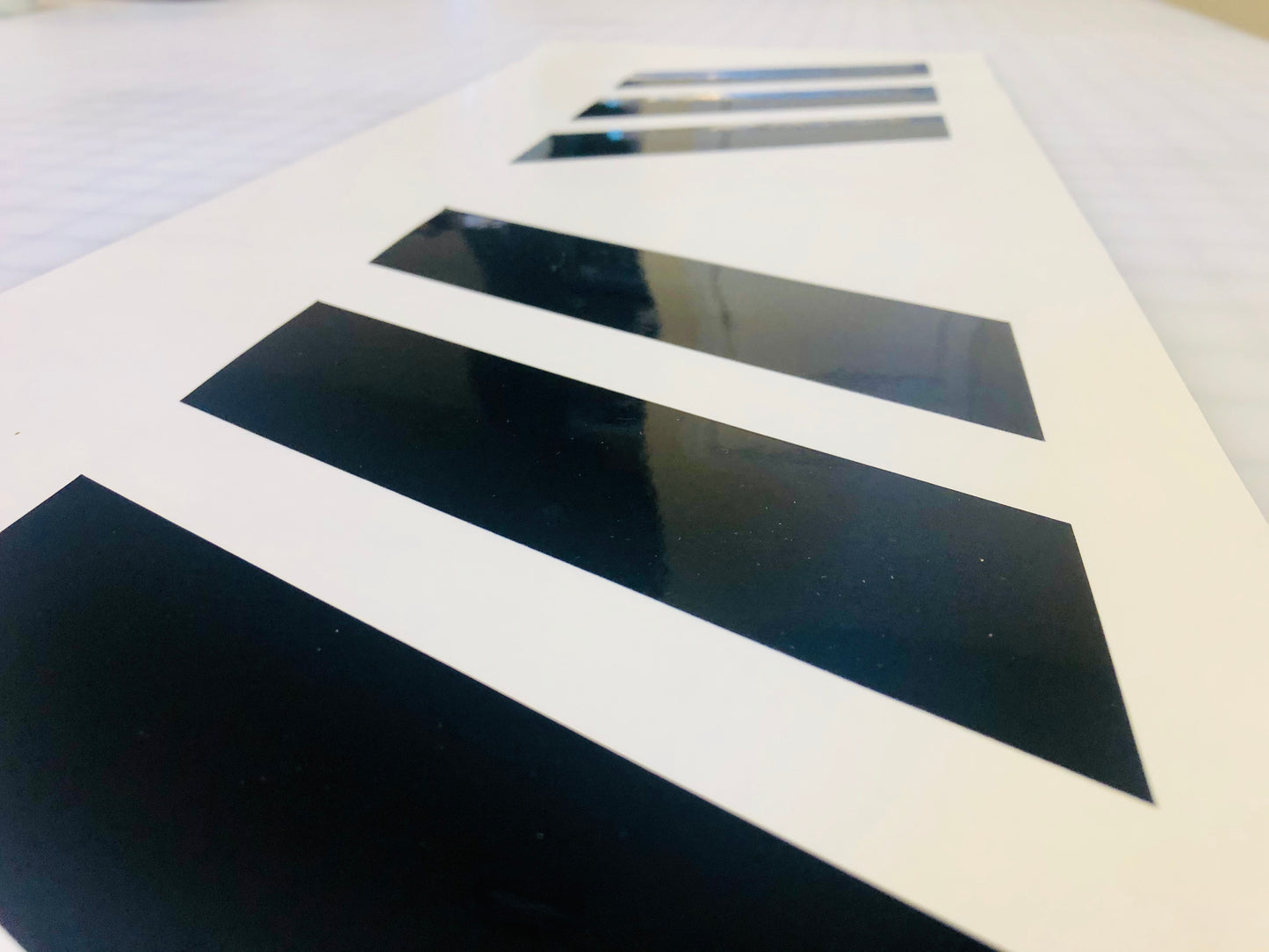 Reflective Shadow Chevrons Police Style (2x 3 Piece 6" x 12") - Reflective Pro