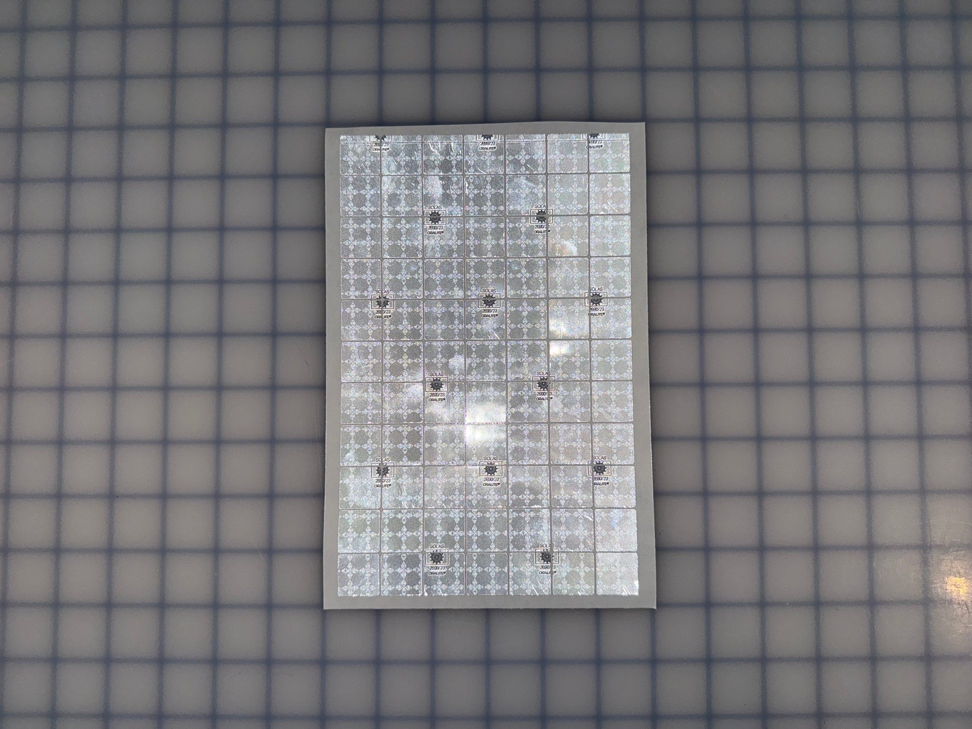 77 Oralite Reflective 0.75" SOLAS Squares - Reflective Pro