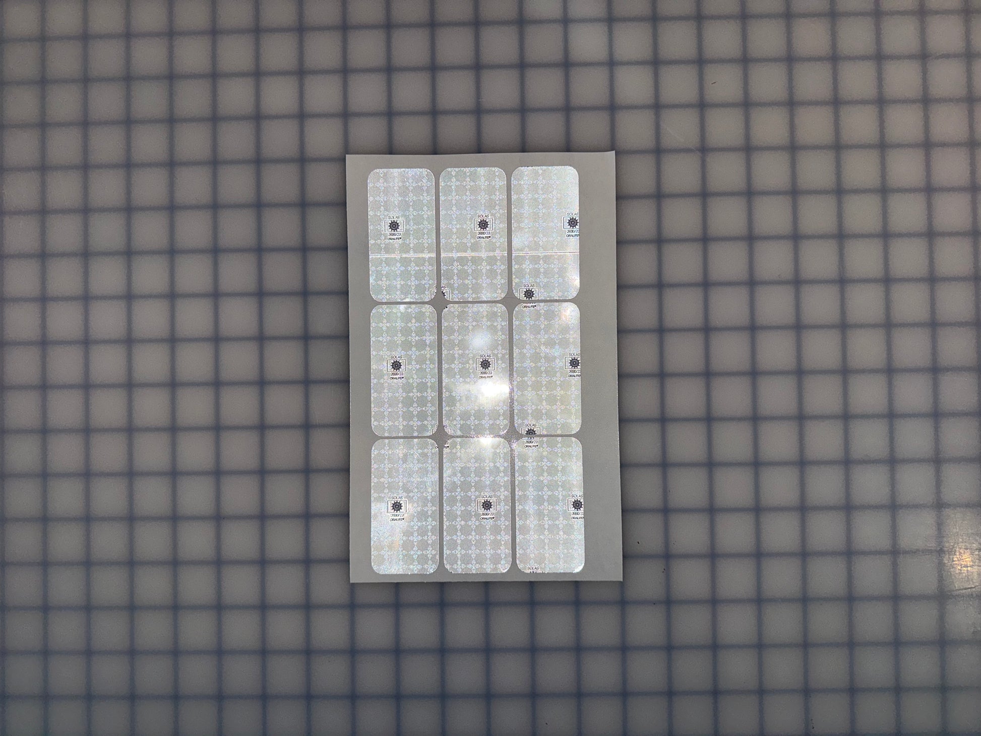 9 Oralite Reflective 1.5" x 3" SOLAS Rectangles - Reflective Pro