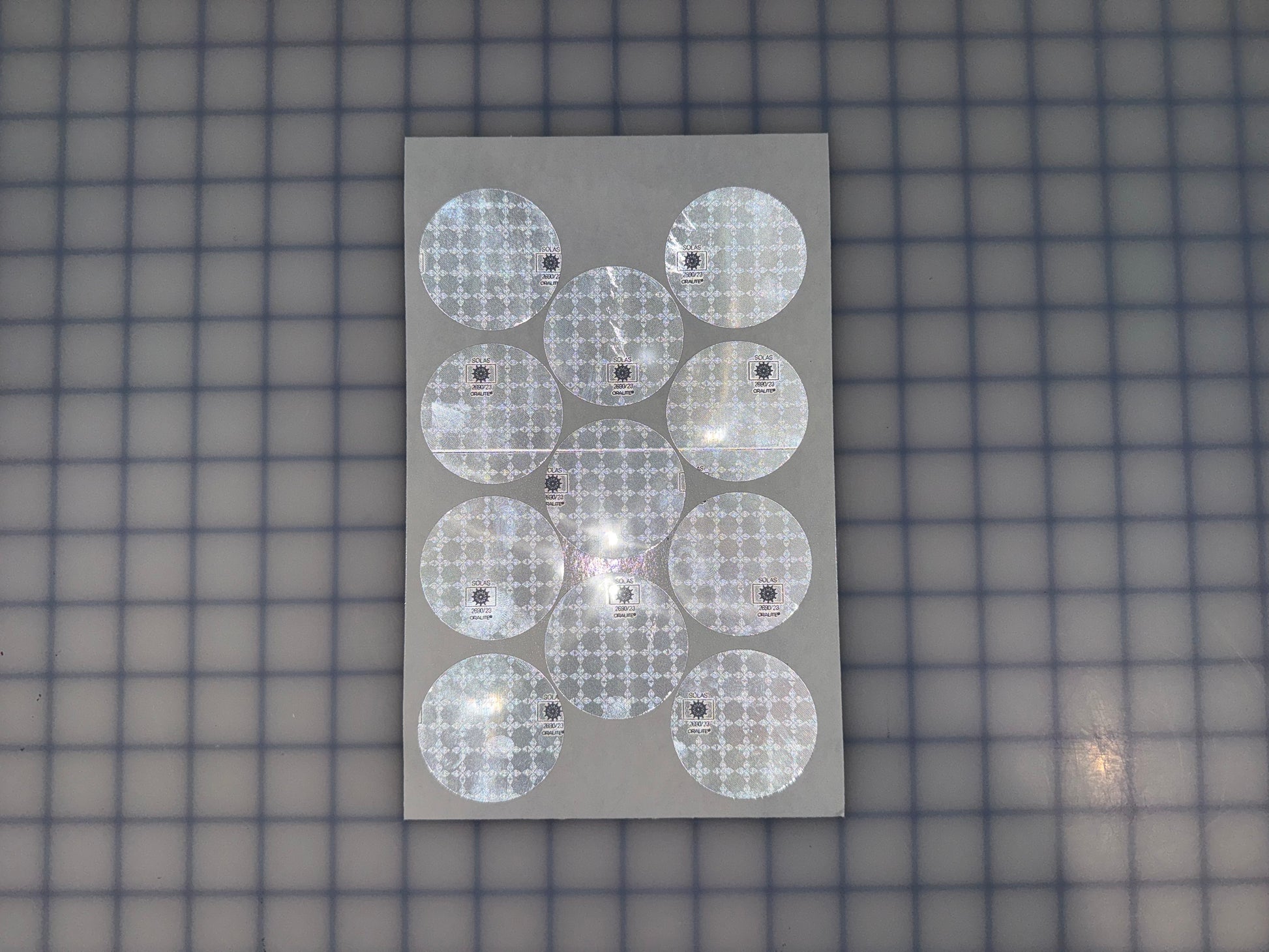 11 Oralite Reflective 2" SOLAS Dots - Reflective Pro