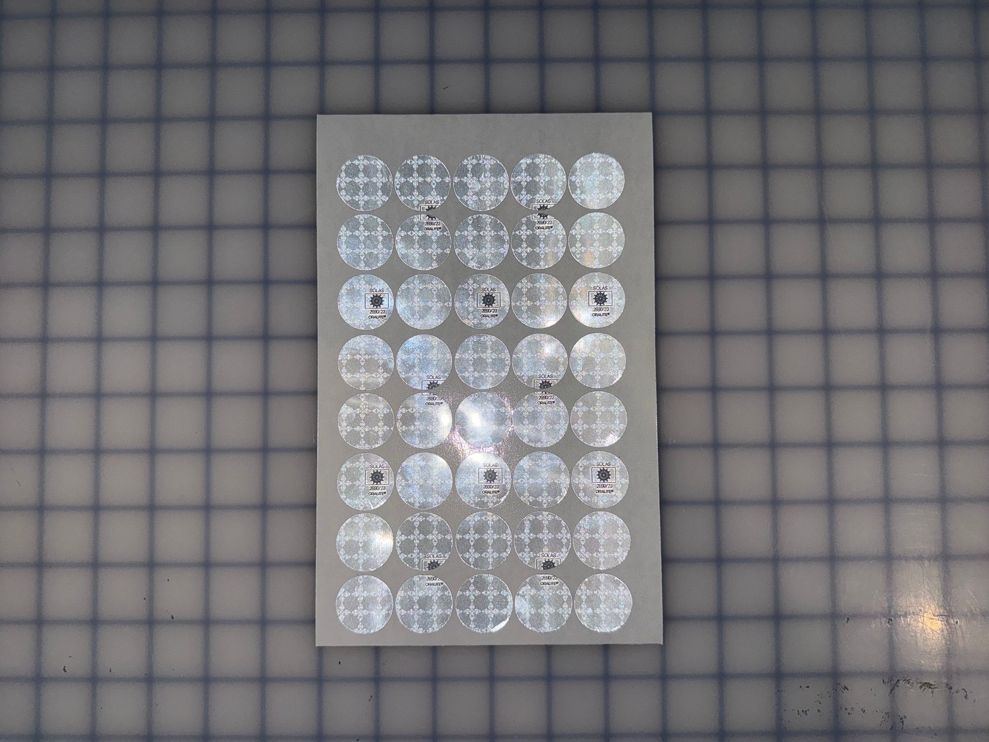 40 Oralite Reflective 1" SOLAS Dots - Reflective Pro