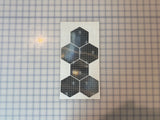 6 Oralite Reflective 2.85" x 3.27" SOLAS Hexagons - Reflective Pro