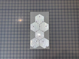 6 Oralite Reflective 2.85" x 3.27" SOLAS Hexagons - Reflective Pro