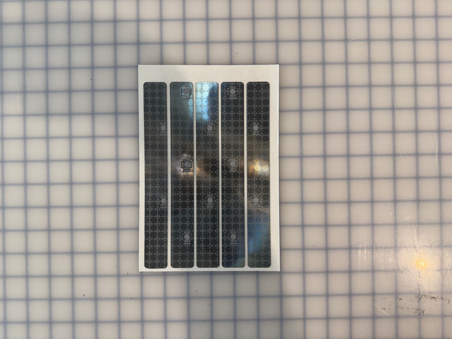 5 Oralite Reflective 1" x 8" SOLAS Rectangles - Reflective Pro