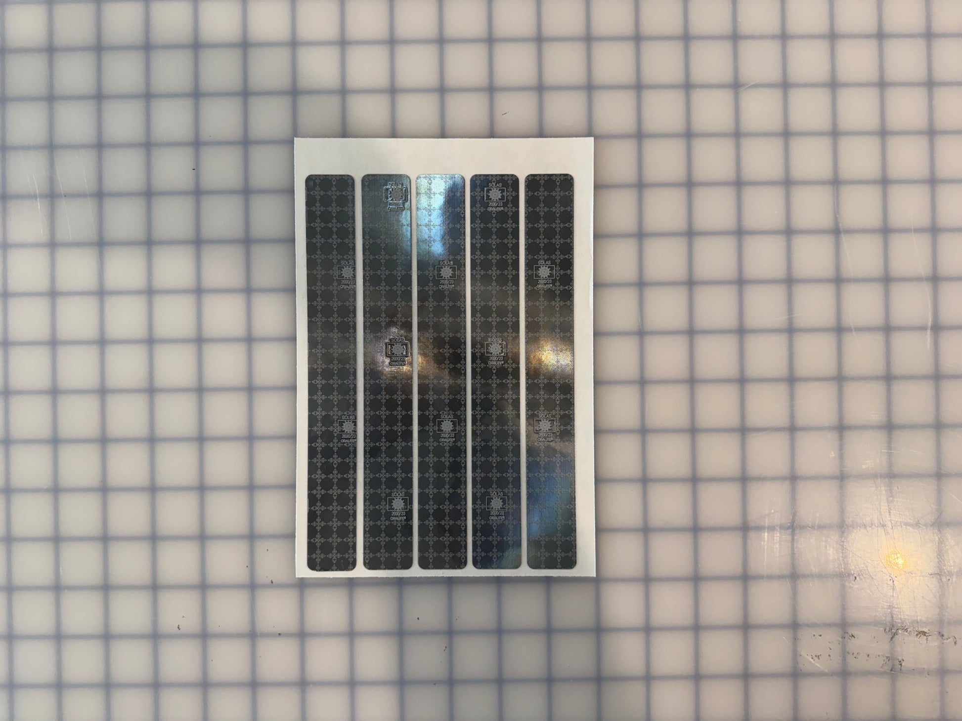 5 Oralite Reflective 1" x 8" SOLAS Rectangles - Reflective Pro