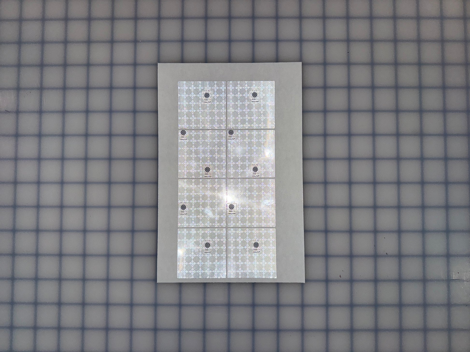 8 Oralite Reflective 2" SOLAS Squares - Reflective Pro