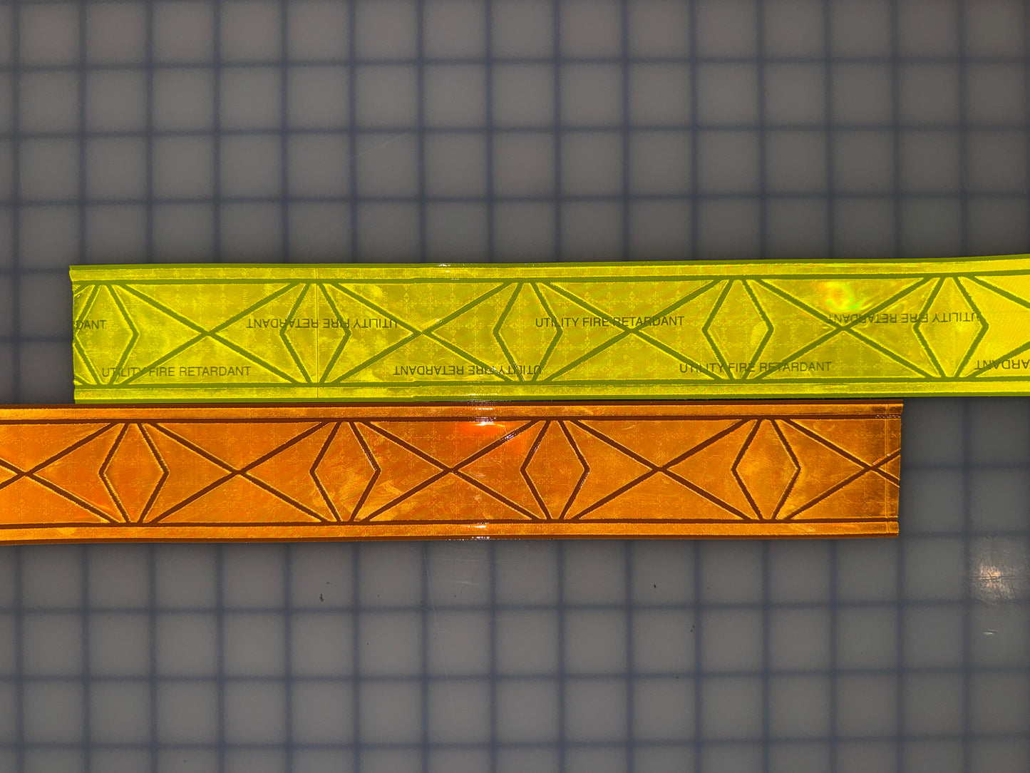 2" ORALITE UFR Brilliance Utility Fire Retardant Prismatic Trim - Orange & Fluorescent Lime - Reflective Pro