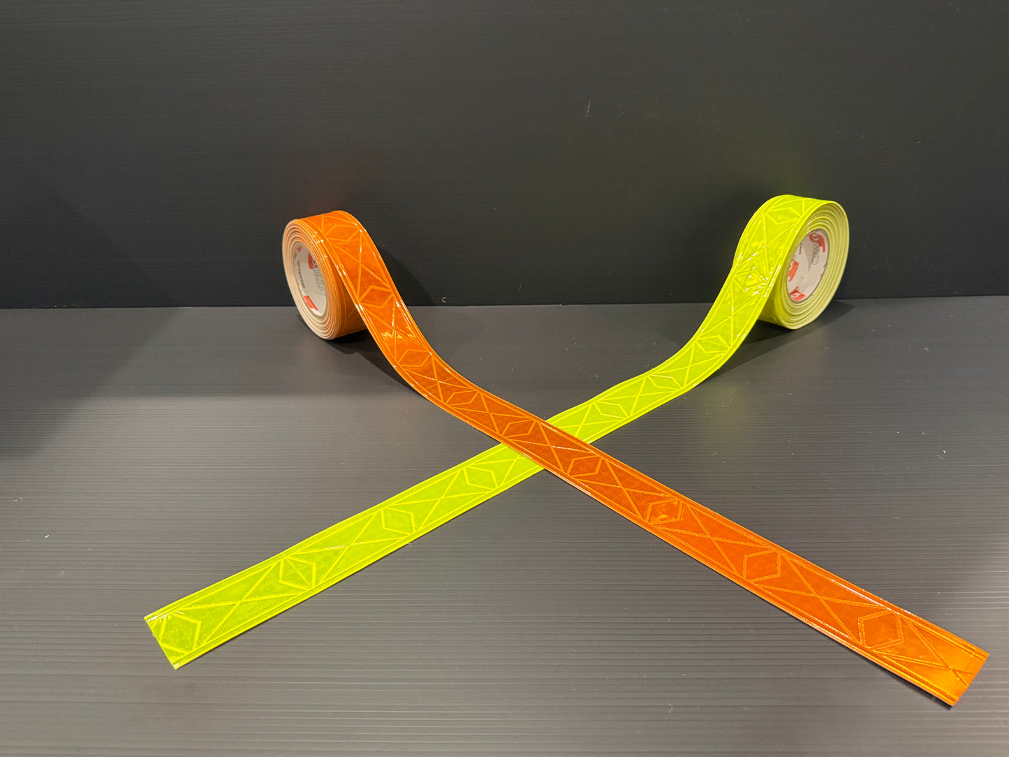 2" ORALITE UFR Brilliance Utility Fire Retardant Prismatic Trim - Orange & Fluorescent Lime - Reflective Pro
