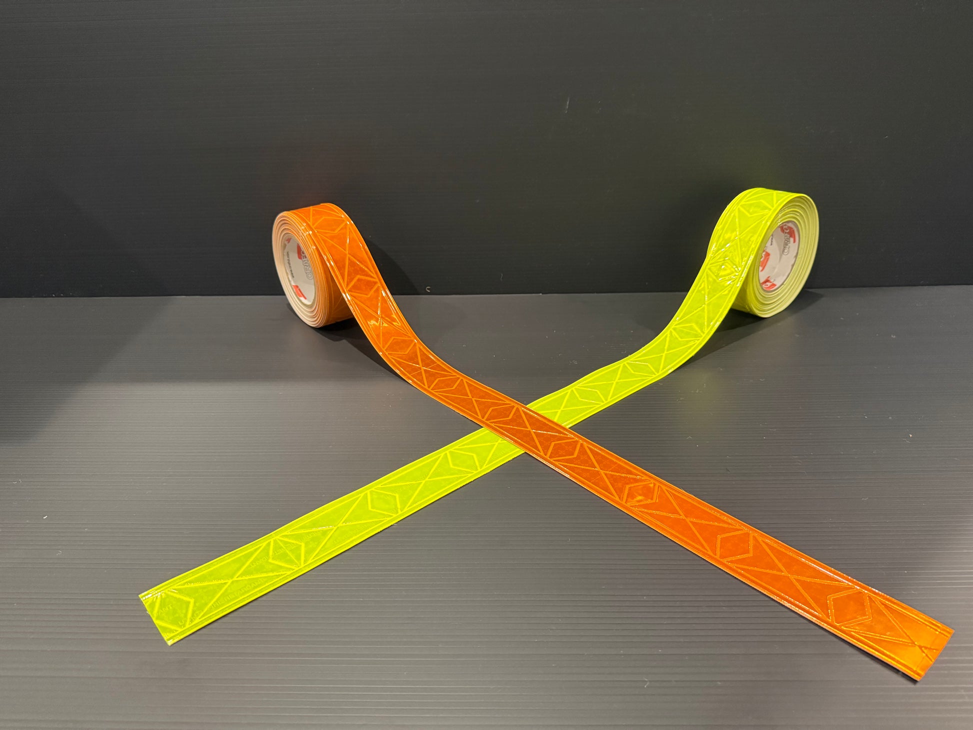 2" ORALITE UFR Brilliance Utility Fire Retardant Prismatic Trim - Orange & Fluorescent Lime - Reflective Pro