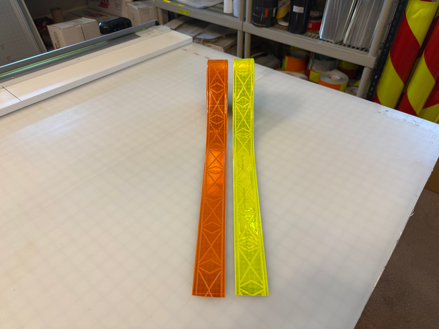 2" ORALITE UFR Brilliance Utility Fire Retardant Prismatic Trim - Orange & Fluorescent Lime - Reflective Pro