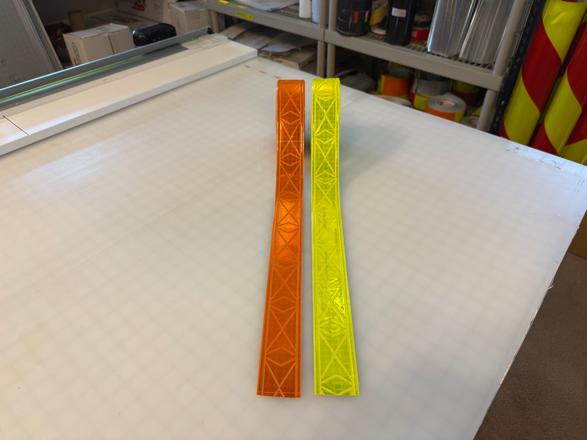 2" ORALITE UFR Brilliance Utility Fire Retardant Prismatic Trim - Orange & Fluorescent Lime - Reflective Pro
