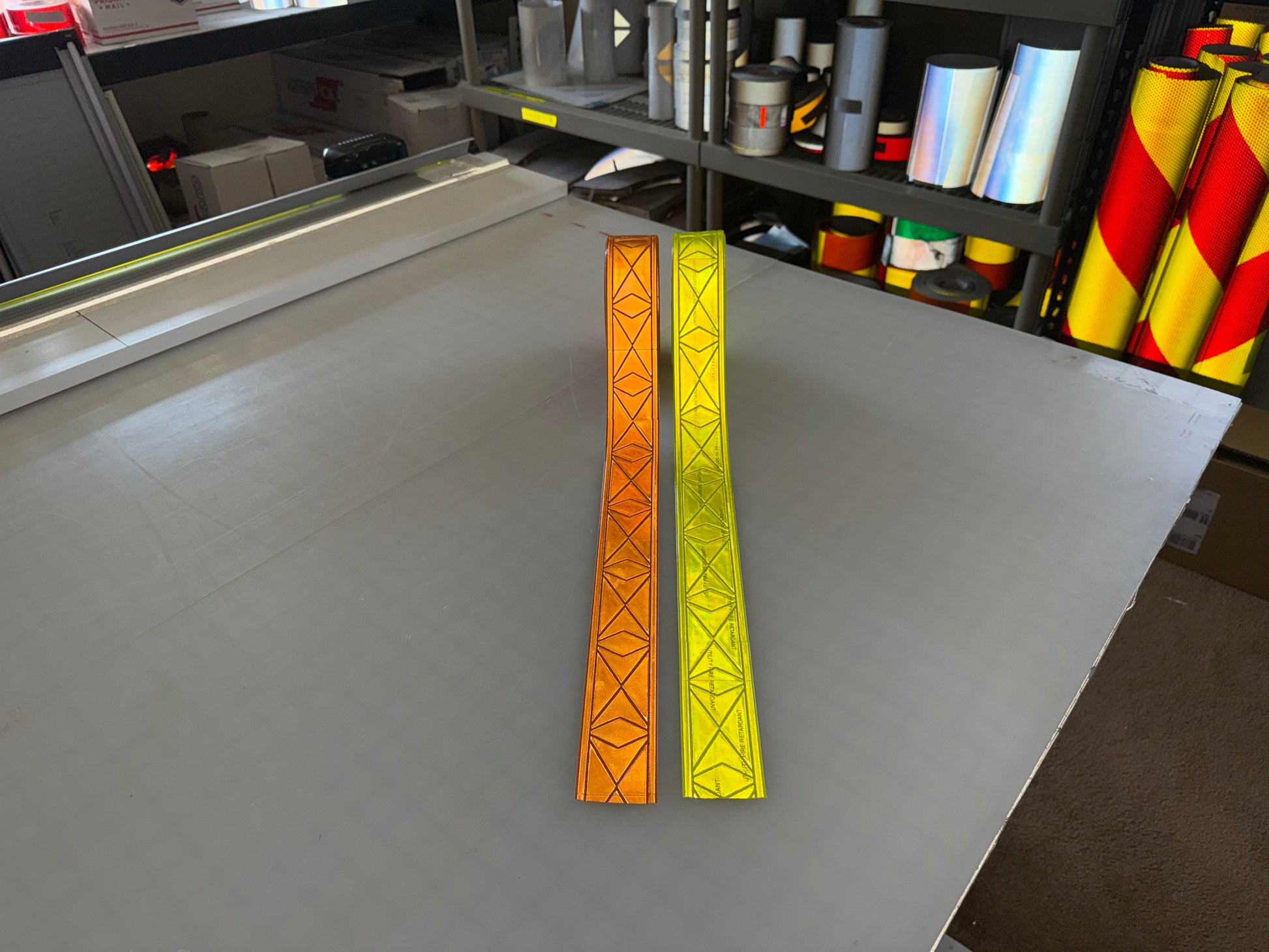 2" ORALITE UFR Brilliance Utility Fire Retardant Prismatic Trim - Orange & Fluorescent Lime - Reflective Pro