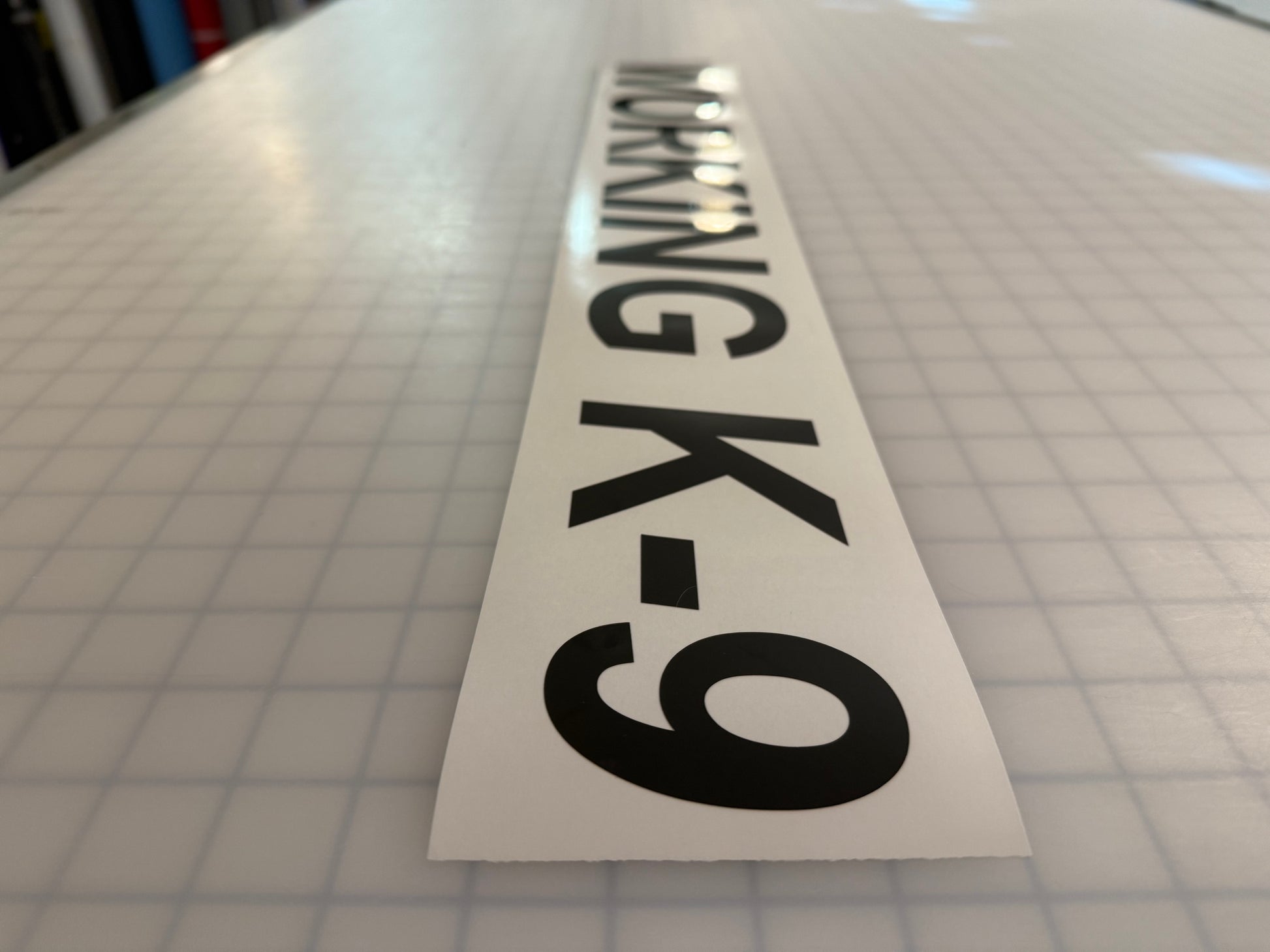 "WORKING K-9" 3"x26" Reflective Decal Italic - Reflective Pro