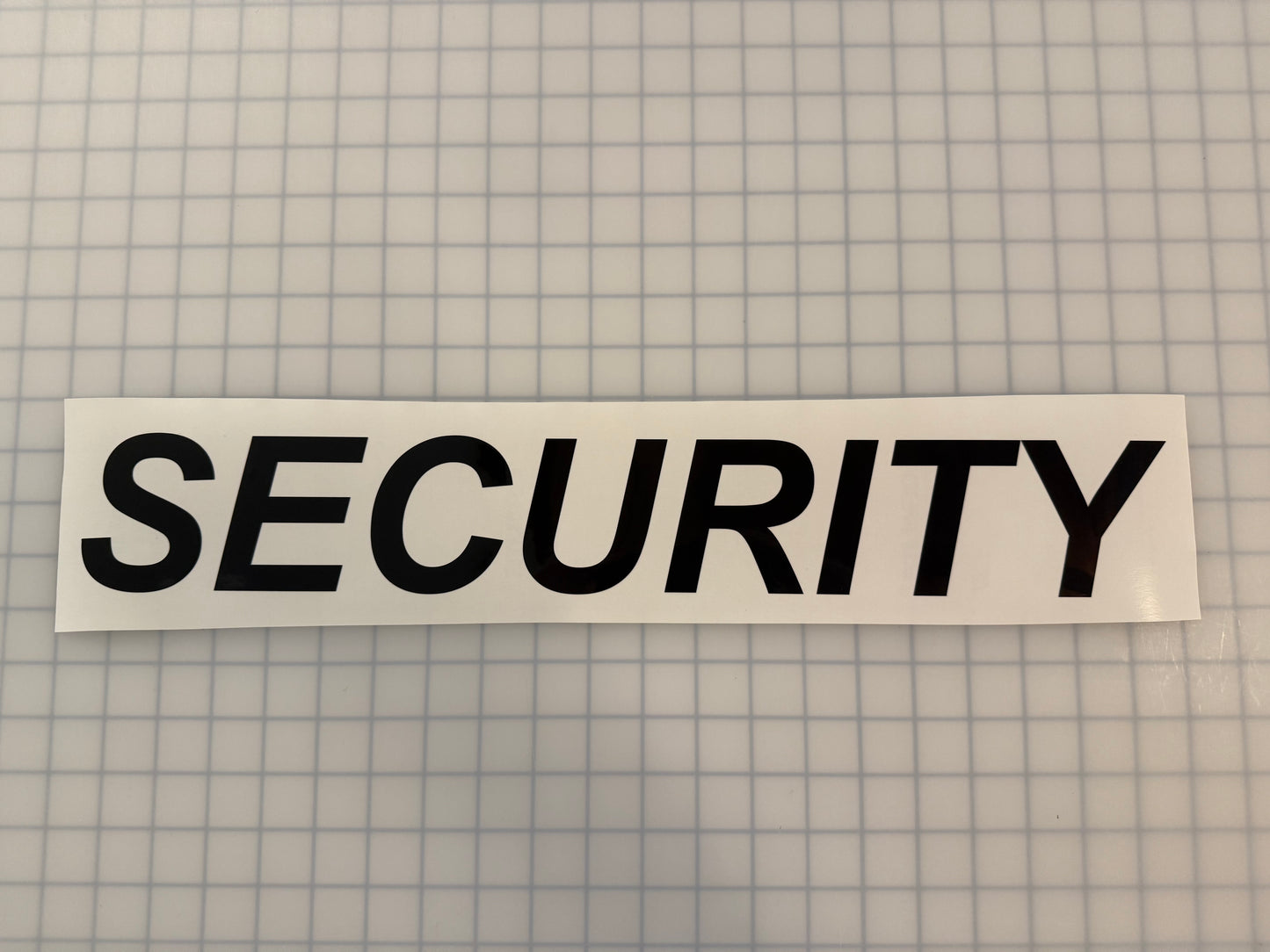 "SECURITY" 3"x20" Reflective Decal Italic - Reflective Pro