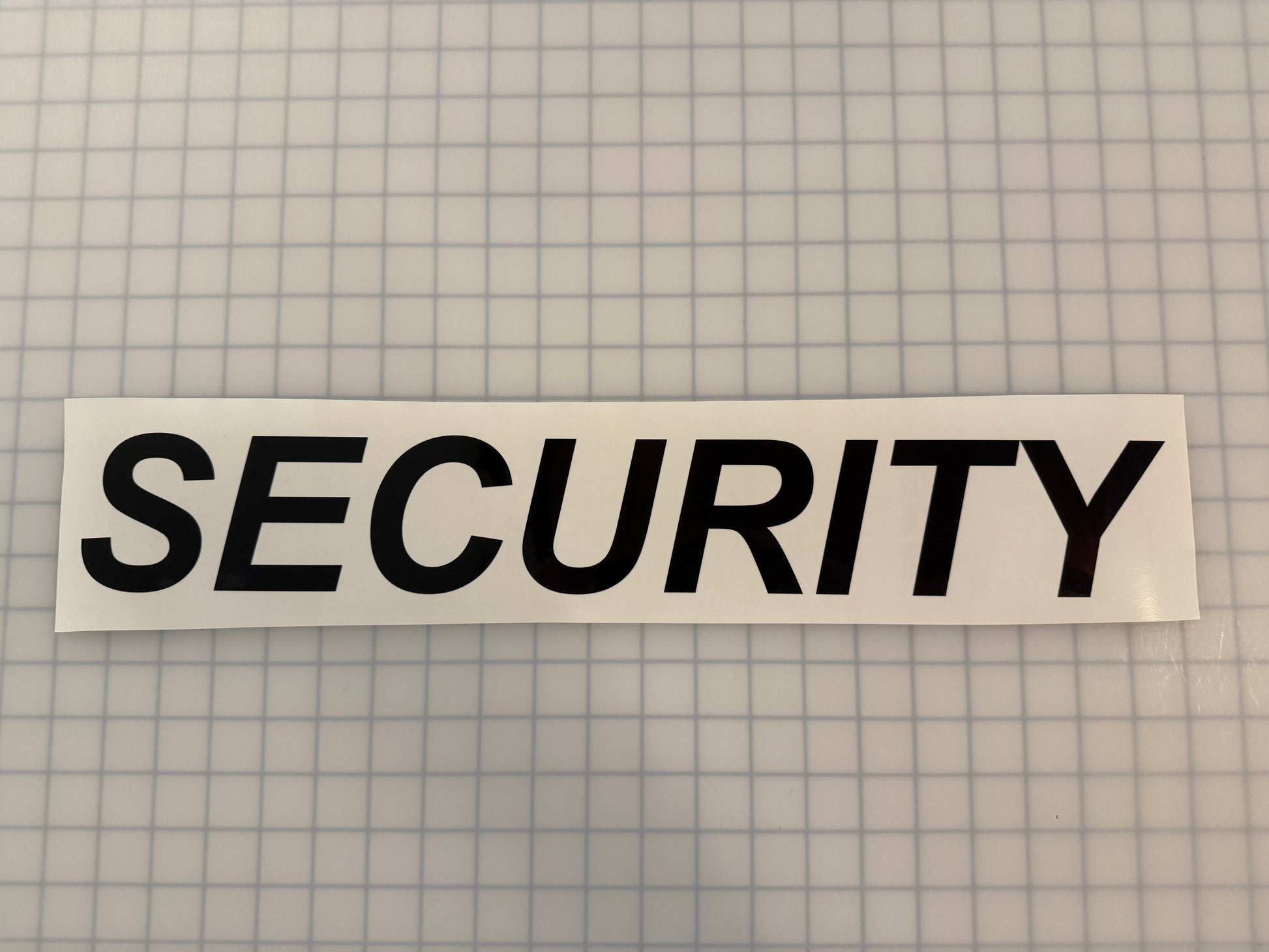 "SECURITY" 3"x20" Reflective Decal Italic - Reflective Pro