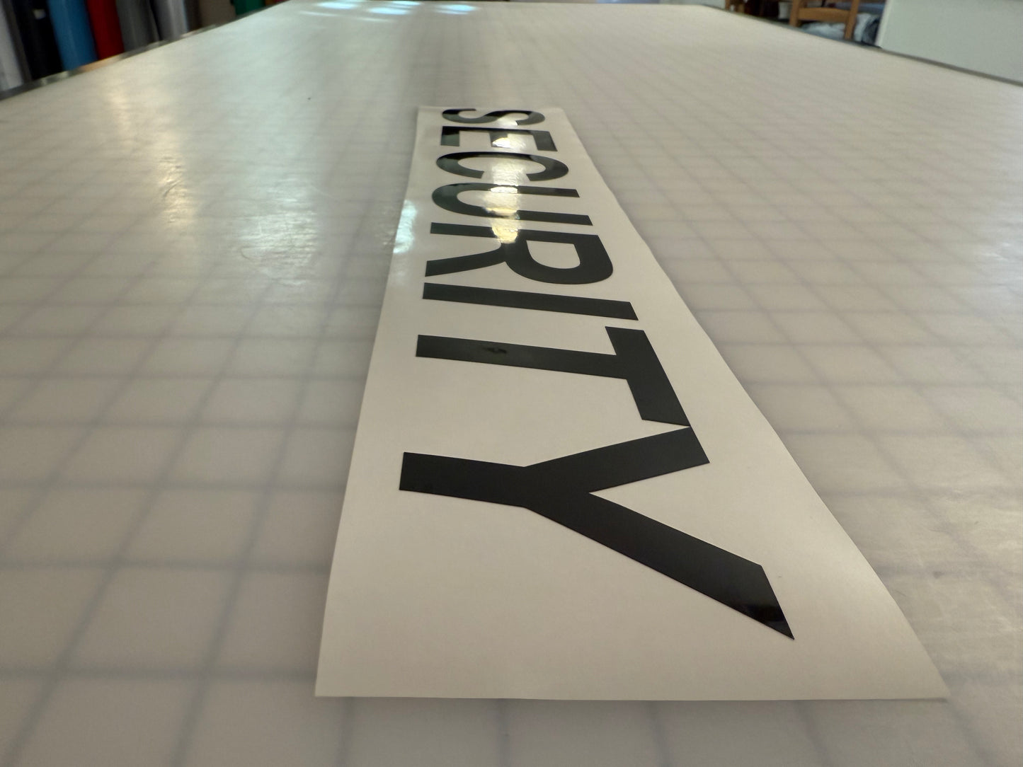 "SECURITY" 3"x20" Reflective Decal Italic - Reflective Pro