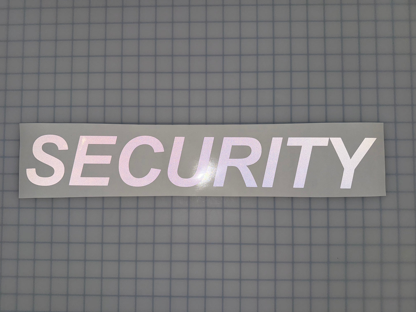 "SECURITY" 3"x20" Reflective Decal Italic - Reflective Pro