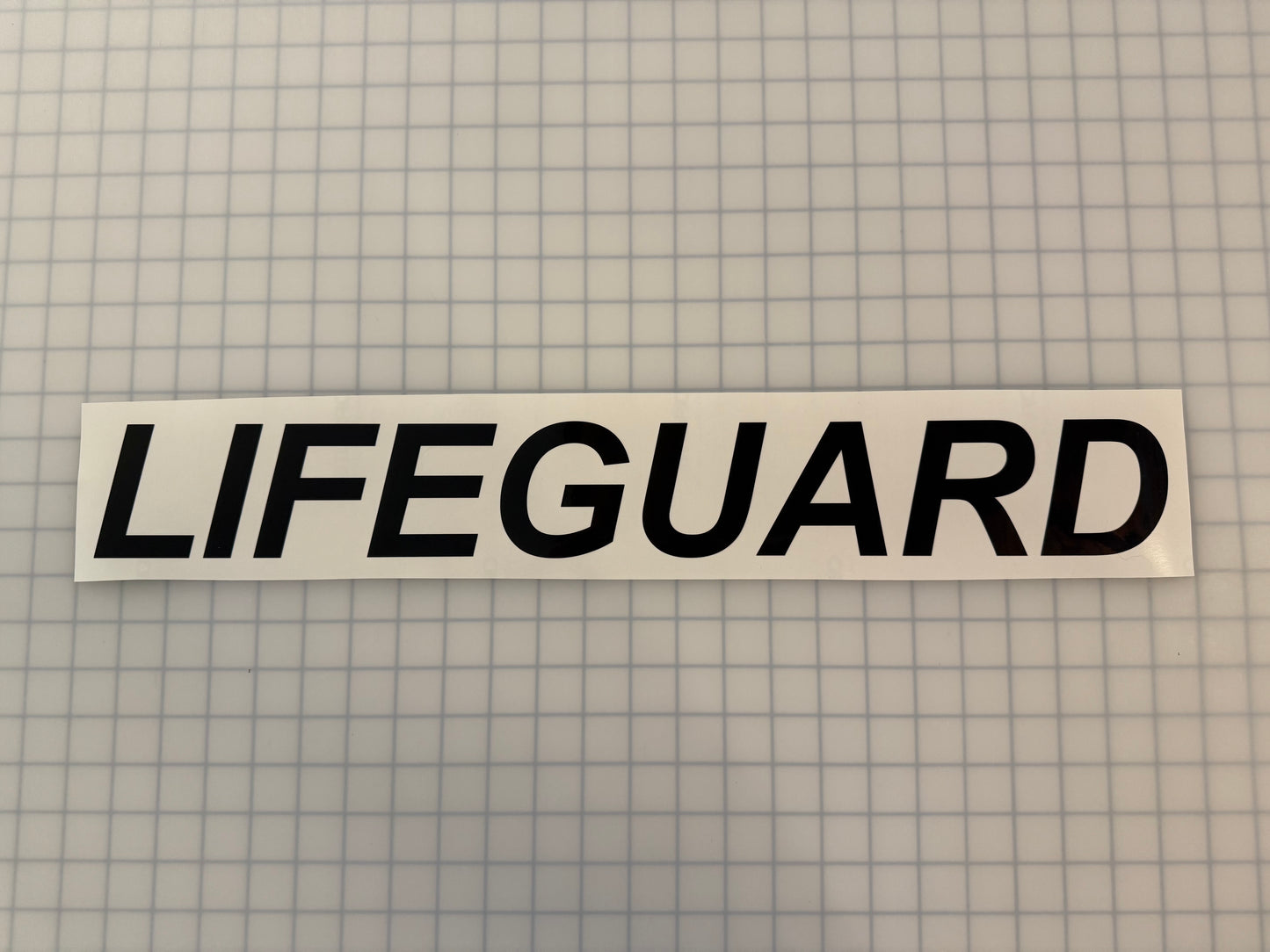 "LIFEGUARD" 3"x23" Reflective Decal Italic - Reflective Pro