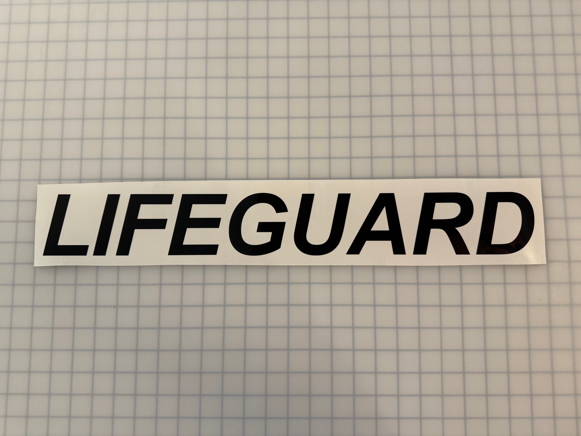 "LIFEGUARD" 3"x23" Reflective Decal Italic - Reflective Pro