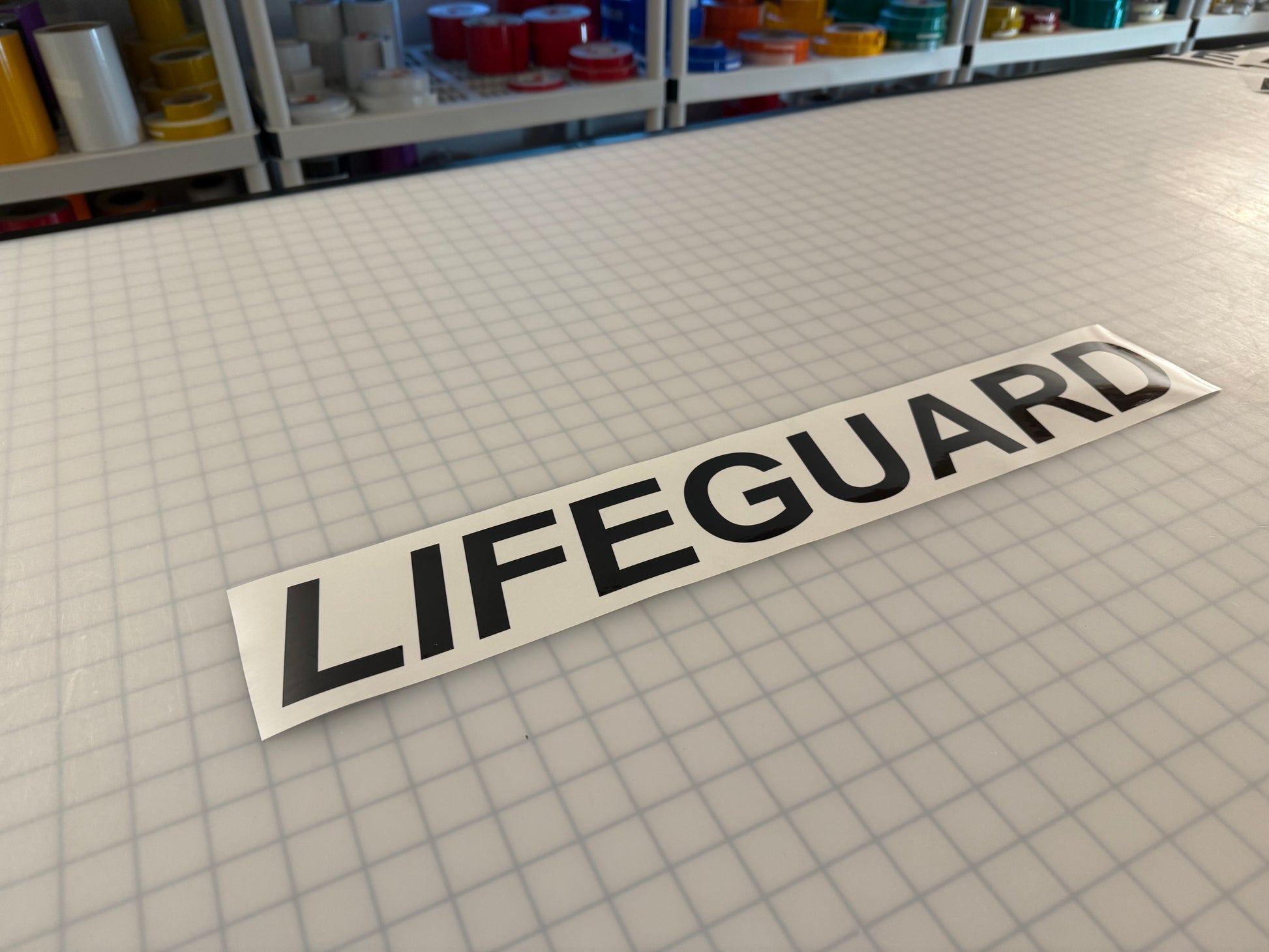 "LIFEGUARD" 3"x23" Reflective Decal Italic - Reflective Pro