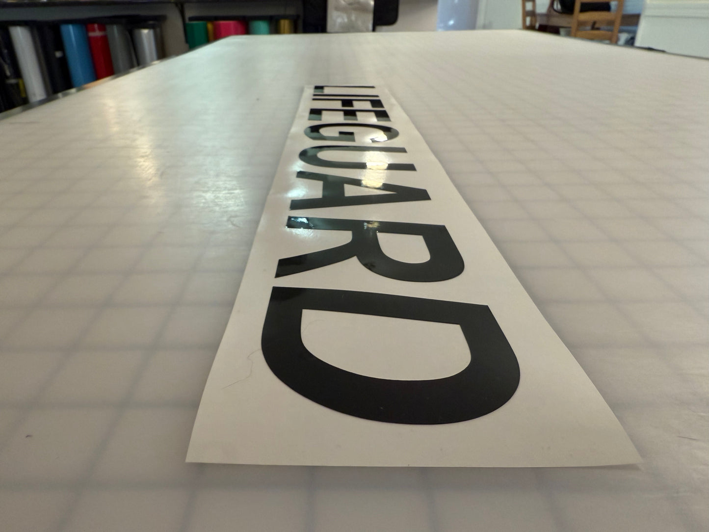 "LIFEGUARD" 3"x23" Reflective Decal Italic - Reflective Pro